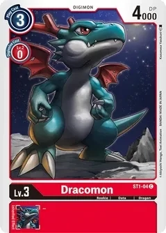 Dracomon - Starter Deck 01: Gaia Red (ST-1)
Starter Deck 01: Gaia Red