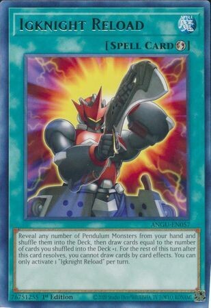 Igknight Reload - ANGU-EN057 - Rare 1st Edition Ancient Guardians 1st Edition Singles