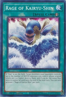 Rage of Kairyu-Shin - LED9-EN027 - Common 1st Edition Legendary Duelists: Duels from the Deep 1st Edition Singles