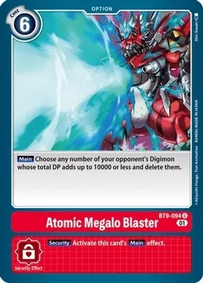 Atomic Megalo Blaster - X Record (BT09)
X Record