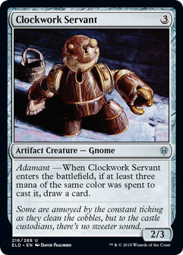 Clockwork Servant 216/269
Throne of Eldraine Singles