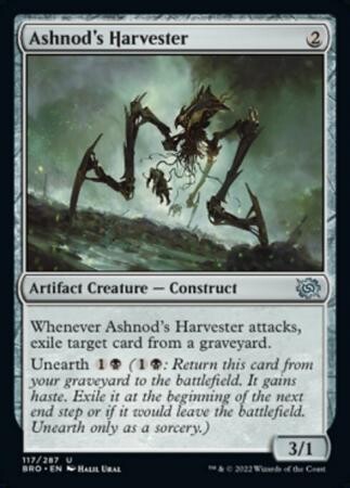 Ashnod&#39;s Harvester 117/287 The Brothers&#39; War Singles (Español)