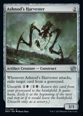Ashnod&#39;s Harvester 117/287 The Brothers&#39; War Singles (Español)