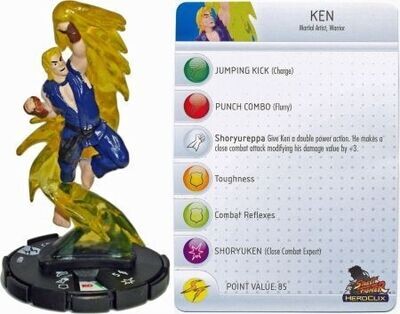 SJ Ken #001 Street Fighter Heroclix
Other: Street Fighter Sin Tarjeta