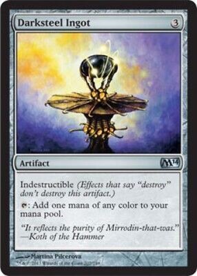 Darksteel Ingot
Magic 2014 (M14) Singles (Español) (Dañada)