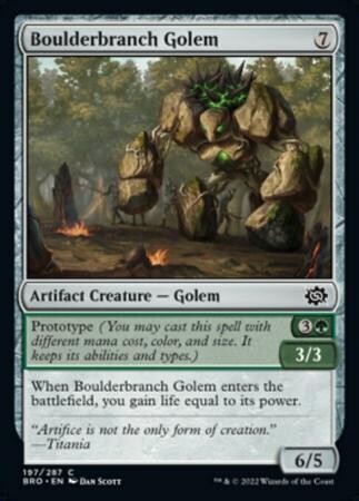 Boulderbranch Golem 197/287
The Brothers&#39; War Singles (Español)