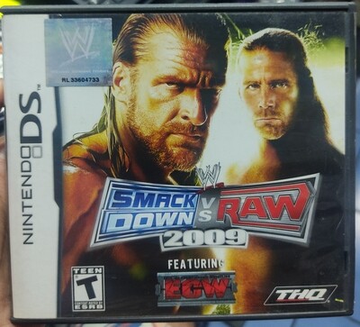 SJ Smack Down Vs Raw 2009 Nintendo DS Usado Completo