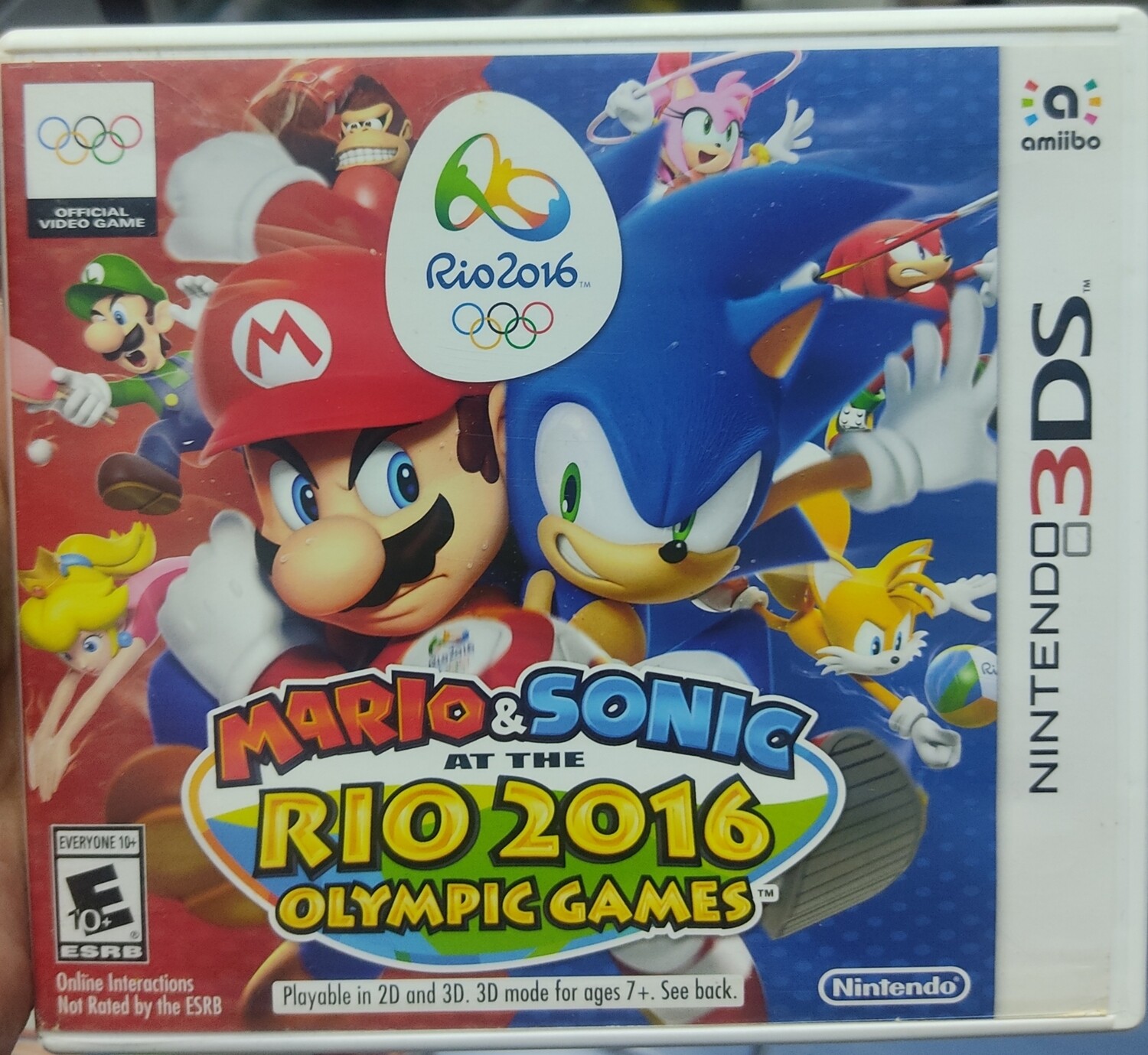 SJ Mario Sonic Rio 2016 Olympic Games Nintendo 3DS Usado Completo