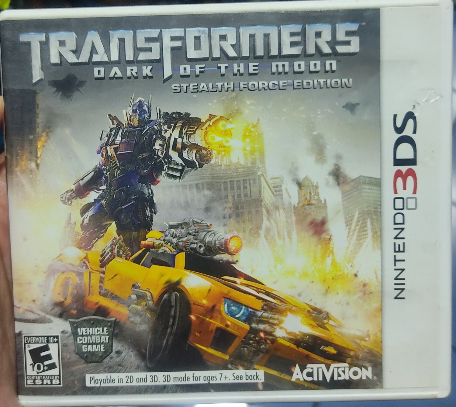 SJ Transformers Dark of the Moon Stealth Force Edition Nintendo 3DS Usado Completo