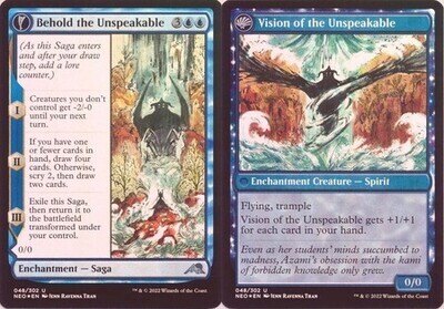 Behold the Unspeakable | Vision of the Unspeakable 048/302 - Foil Kamigawa Neon Dynasty Foil Singles
