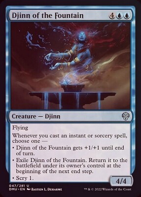 Djinn of the Fountain 047/281 - Foil Dominaria United Foil Singles