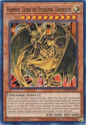 Hamon, Lord of Striking Thunder - SDCB-EN011 - Common 1st Edition Legend of the Crystal Beasts 1st Edition Singles