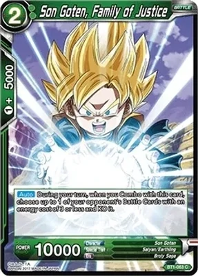 Son Goten, Family of Justice - Galactic Battle (DBS-B01)
Galactic Battle