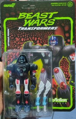 SJ Beast War Transformers Figura Reaction Super 7 Optimus Prime