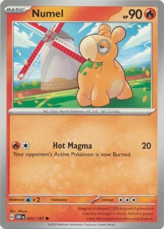 Numel - 031/197 - Common Obsidian Flames Singles