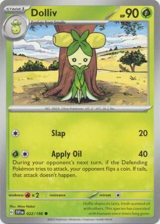 Dolliv - 022/198 - Common Scarlet &amp; Violet (Base Set) Singles