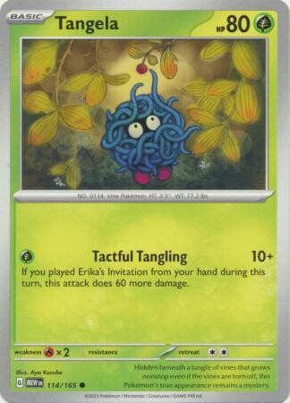 Tangela - 114/165 - Common Scarlet &amp; Violet 151 Singles