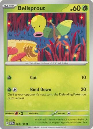 Bellsprout - 069/165 - Common
Scarlet &amp; Violet 151 Singles