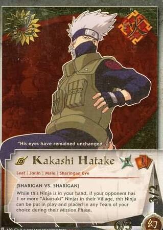 SH Kakashi Hatake &quot;Sharigan Vs Sharigan&quot; - N-192 - Super Rare
Naruto CCG Promos