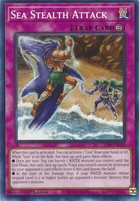Sea Stealth Attack - LED9-EN030 - Common 1st Edition Legendary Duelists: Duels from the Deep 1st Edition Singles