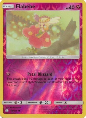 Flabebe - 150/236 - Common Reverse Holo
Sun &amp; Moon: Cosmic Eclipse Reverse Holo Singles