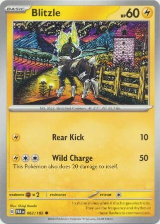 Blitzle - 062/182 - Common Scarlet &amp; Violet: Paradox Rift Singles