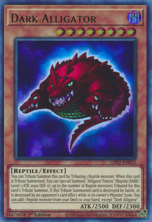 Dark Alligator - GFP2-EN033 - Ultra Rare 1st Edition Ghosts From The Past: The 2nd Haunting 1st Edition Singles