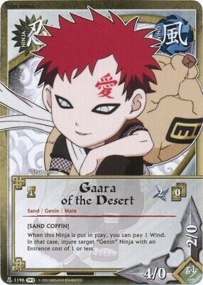 Gaara of the Desert [Sand Coffin] - 1196 - Common Naruto: Tournament (Chibi) Pack 3