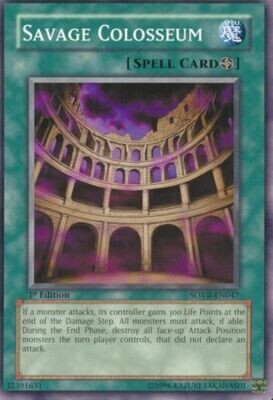 Savage Colosseum - SOVR-EN047 - Common 1st Edition Stardust Overdrive [SOVR] 1st Edition Singles