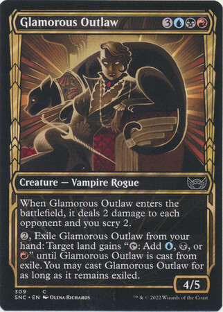 Glamorous Outlaw (Showcase) 309 - Streets of New Capenna (SNC) (FOIL)