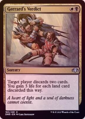 Gerrard&#39;s Verdict 190/261 - Foil Dominaria Remastered Foil Singles