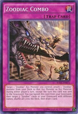Zoodiac Combo - RATE-EN071 - Common 1st Edition Raging Tempest 1st Edition Singles