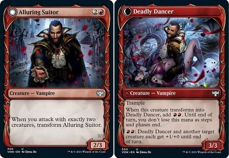 Alluring Suitor | Deadly Dancer 300 - Showcase Fang Frame Innistrad: Crimson Vow Collector Booster Singles