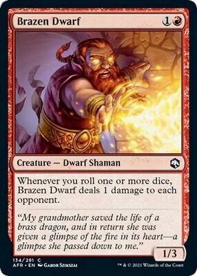 Brazen Dwarf 134/281 - Adventures in the Forgotten Realms Singles (Español)