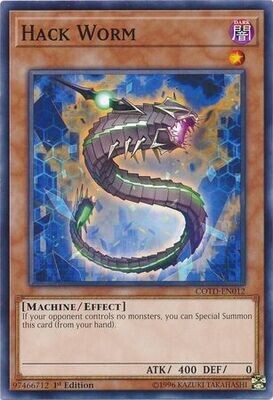 Hack Worm - COTD-EN012 - Common 1st Edition Code of the Duelist 1st Edition Singles *Espanol*