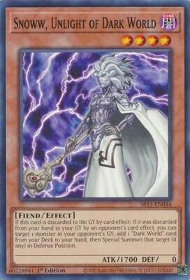 Snoww, Unlight of Dark World - SR13-EN044 - Common 1st Edition Structure Deck: Dark World [SR13] 1st Edition Singles