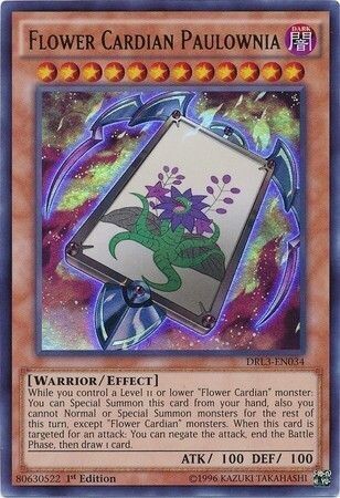 Flower Cardian Paulownia - DRL3-EN034 - Ultra Rare 1st Edition Dragons of Legend Unleashed 1st Edition Singles