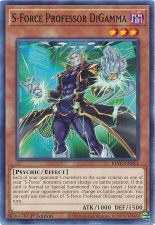 S-Force Professor DiGamma - BLVO-EN012 - Common 1st Edition Blazing Vortex 1st Edition Singles