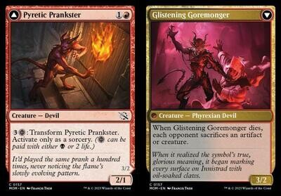 Pyretic Prankster // Glistening Goremonger 0157 - March of the Machine Singles