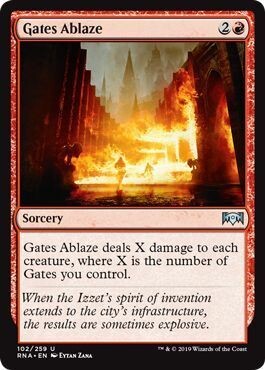 Gates Ablaze 102/259 - Ravnica Allegiance Singles