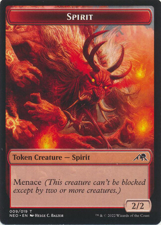 Spirit Token 009/019 Kamigawa Neon Dynasty Singles (Español)