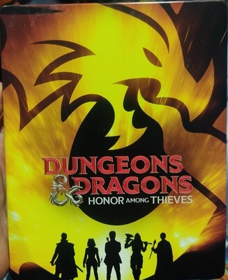 SH Dungeons and Dragons Honor Among Thieves Steelbook Edition Blu Ray Original Usado Completo