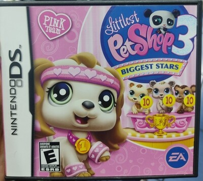 SJ2 Littlest Pet Shop 3 Biggest Stars Nintendo DS Usado Completo