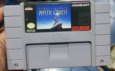 SJ Final Fantasy Mystic Quest Super Nintendo Cartucho