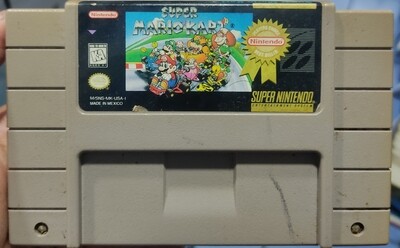 SJ Super Mario Kart Super Nintendo Cartucho