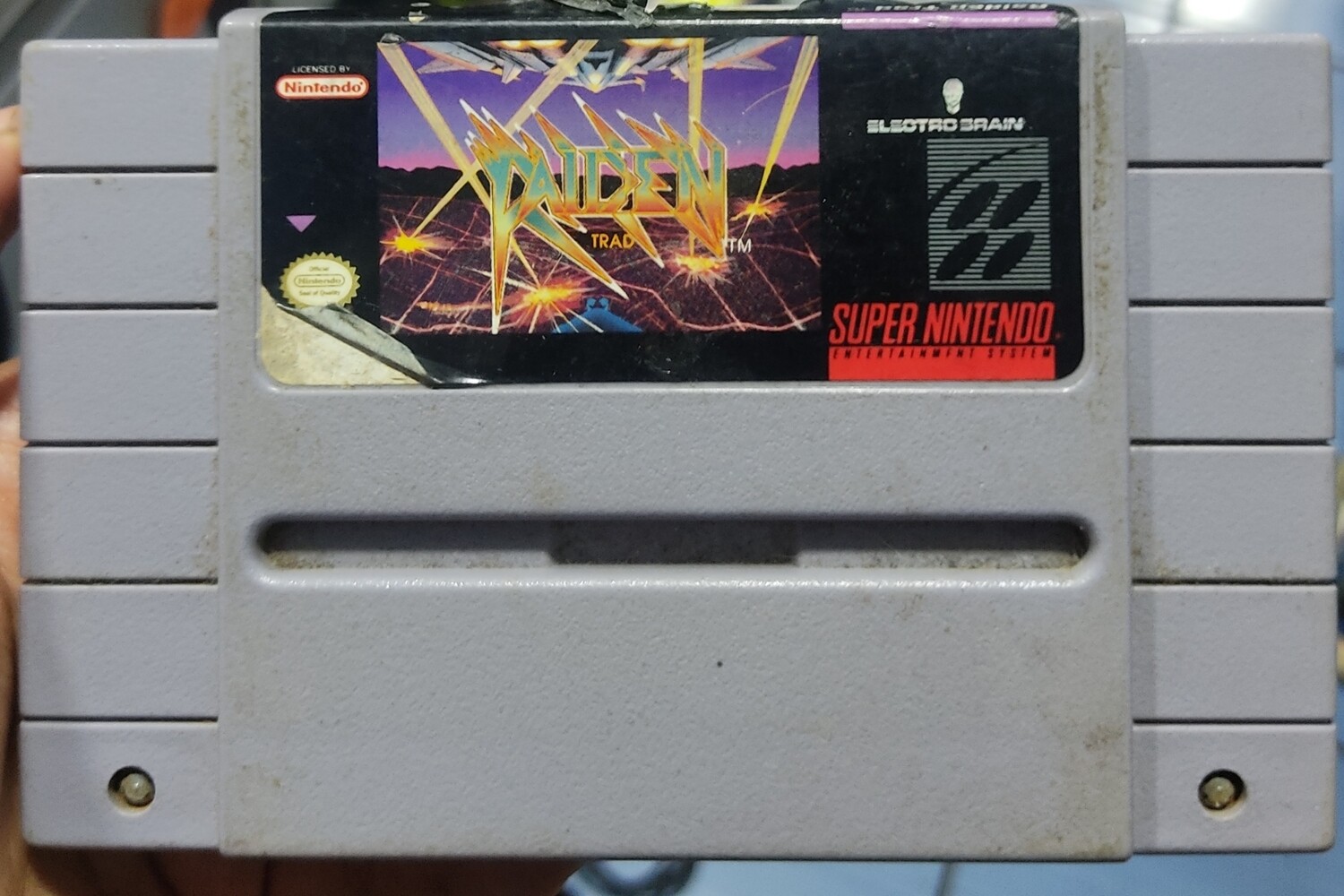SJ Raiden Trad Super Nintendo Cartucho