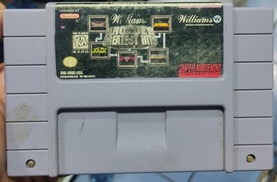 SJ Williams Arcade Hits Super Nintendo Cartucho