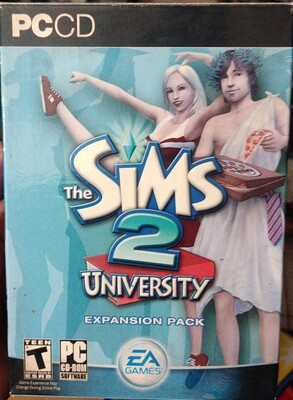 BA10 The Sims 2 University Expansion Pack PC Game Usado Completo