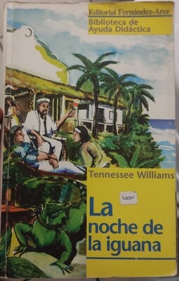 BA La Noche de la Iguana Libro Espanol Tennesse Williams