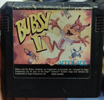 SJ Bugsy 2 Sega Genesis Cartucho